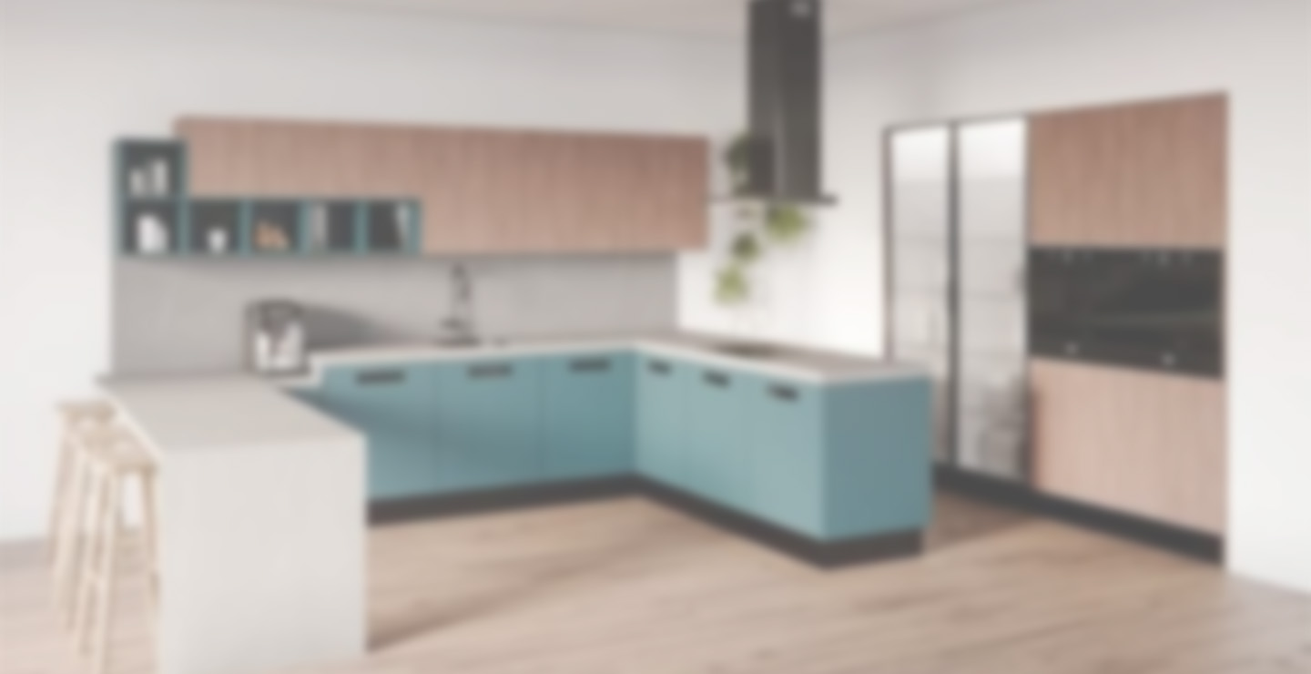 Diseño de interiores con electrodomésticos en venta